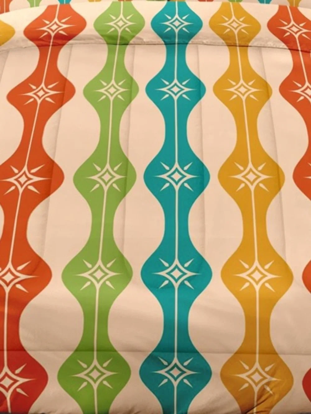 Retro-Style Geometric Comforter 2pc. Set-TWIN